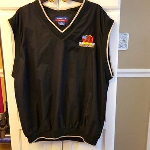 AUGUSTA Sportswear golf vest RHBAA Racking Horse Breeders America black XL EUC